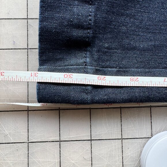 G.I.L.I. Nautical Wide Leg Mid Rise Denim Trousers US Size 18W, UK 22 - Picture 6 of 9